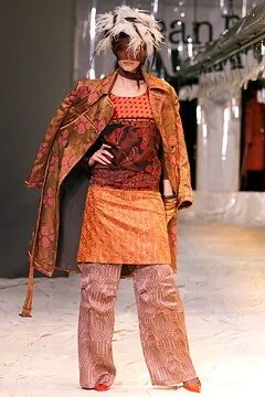 スカート JeanPaul GAULTIER Printed tulle The Fire skirt Jean Paul Gaultier F/W 2002 mixed print skirt — JAMES VELORIA